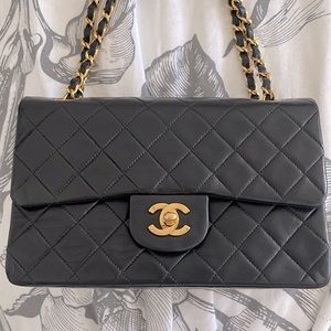 Authentic Vintage Chanel classic small double flap bag